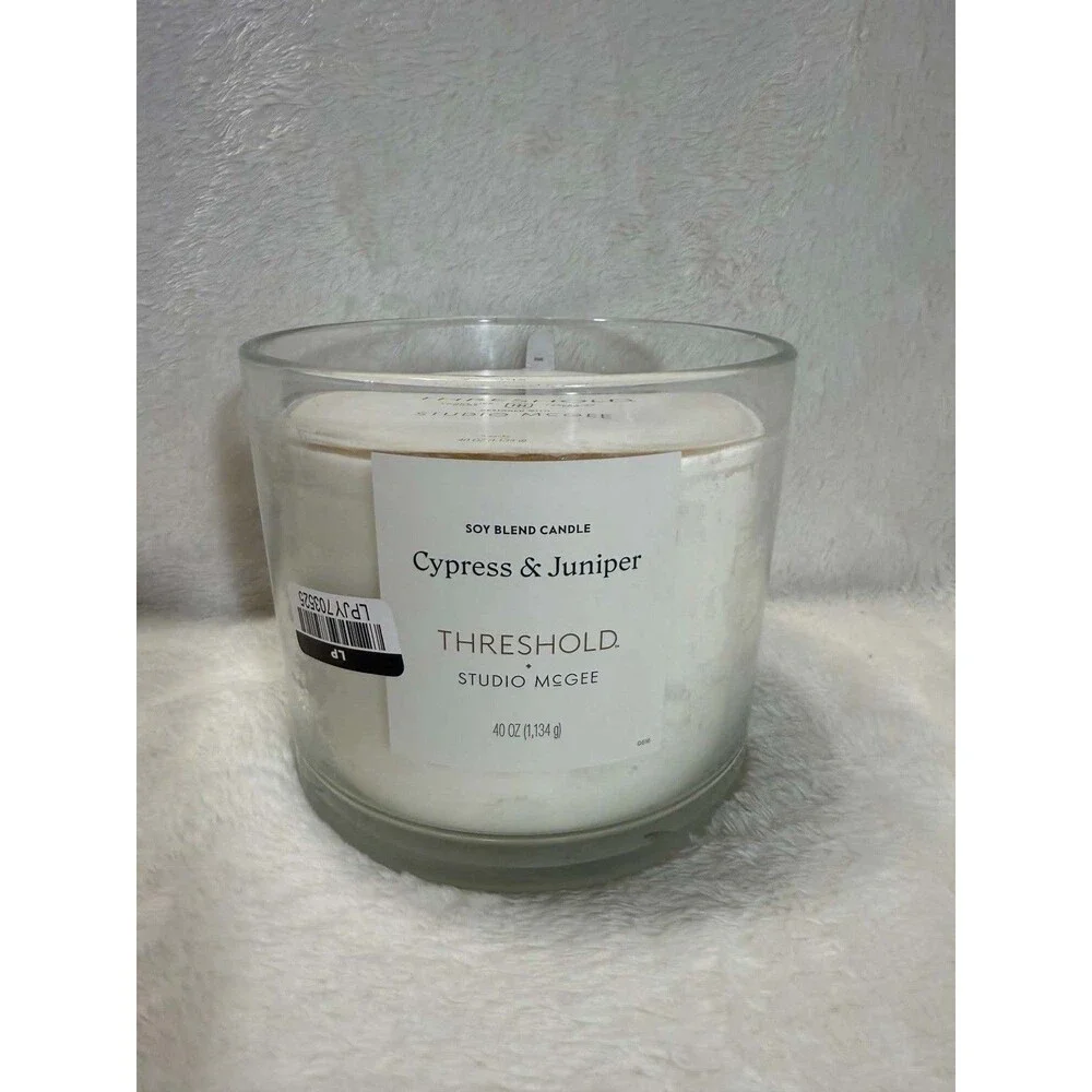 Threshold Studio McGee 40oz Cypress & Juniper Soy Blend Candle 70Hr New